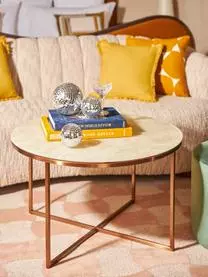 ICONS By Westwing Collection Runder Couchtisch Antigua Mit Glasplatte In Marmor-Optik Von Motsi Mabuse 4 ICONS By Westwing Collection Runder Couchtisch Antigua Mit Glasplatte In Marmor-Optik Von Motsi Mabuse – Bild 2