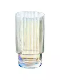 ICONS By Westwing Collection Wassergläser Minna Von Guglielmo Scilla Mit Irisierender Oberfläche Und Rillenrelief, 4 Stück 3 ICONS By Westwing Collection Wassergläser Minna Von Guglielmo Scilla Mit Irisierender Oberfläche Und Rillenrelief, 4 Stück