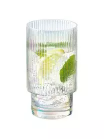 ICONS By Westwing Collection Wassergläser Minna Von Guglielmo Scilla Mit Irisierender Oberfläche Und Rillenrelief, 4 Stück 7 ICONS By Westwing Collection Wassergläser Minna Von Guglielmo Scilla Mit Irisierender Oberfläche Und Rillenrelief, 4 Stück – Bild 5