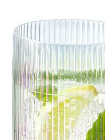 ICONS By Westwing Collection Wassergläser Minna Von Guglielmo Scilla Mit Irisierender Oberfläche Und Rillenrelief, 4 Stück 8 ICONS By Westwing Collection Wassergläser Minna Von Guglielmo Scilla Mit Irisierender Oberfläche Und Rillenrelief, 4 Stück – Bild 6