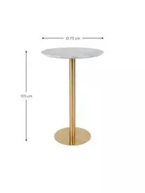 HOUSE NORDIC Runder Stehtisch Bolzano In Marmor-Optik 5 HOUSE NORDIC Runder Stehtisch Bolzano In Marmor-Optik – Bild 3