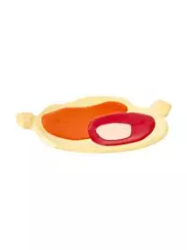 &k Amsterdam Handbemalte Servierplatte Chunky Aus Porzellan, B 19 Cm