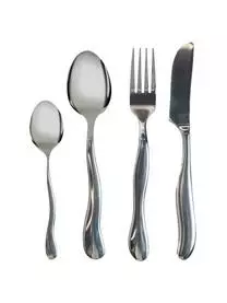 ByOn Besteck-Set Waverly Mit Gehämmerten Griffen Aus Edelstahl, 4 Personen (16-tlg.)